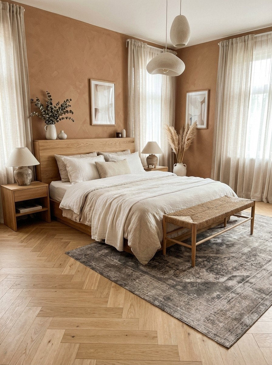 Vintage — Handgefertigt, 295x207 cm, Grau, 100% Virgin Wool | Detail view