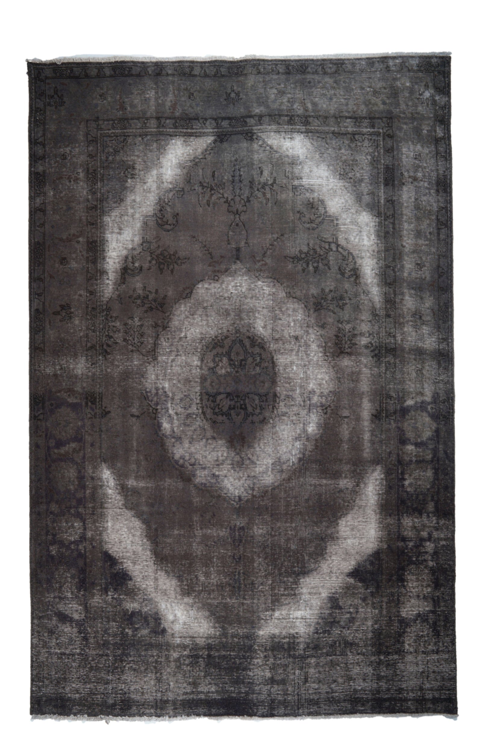 Vintage — Handgefertigt, 294x204 cm, Grau, 100% Virgin Wool | Main view