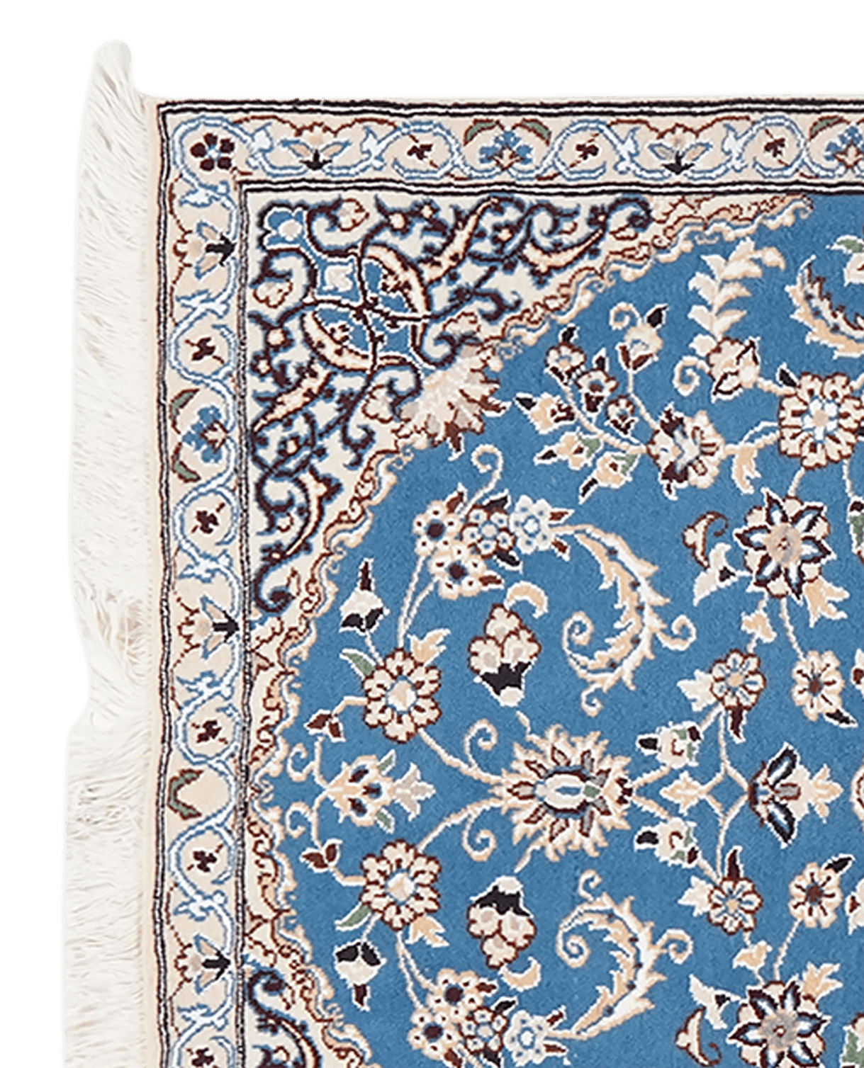Nain 9La — Hand-knotted, 88x132 cm, Blue, 100% Virgin Wool | View 3