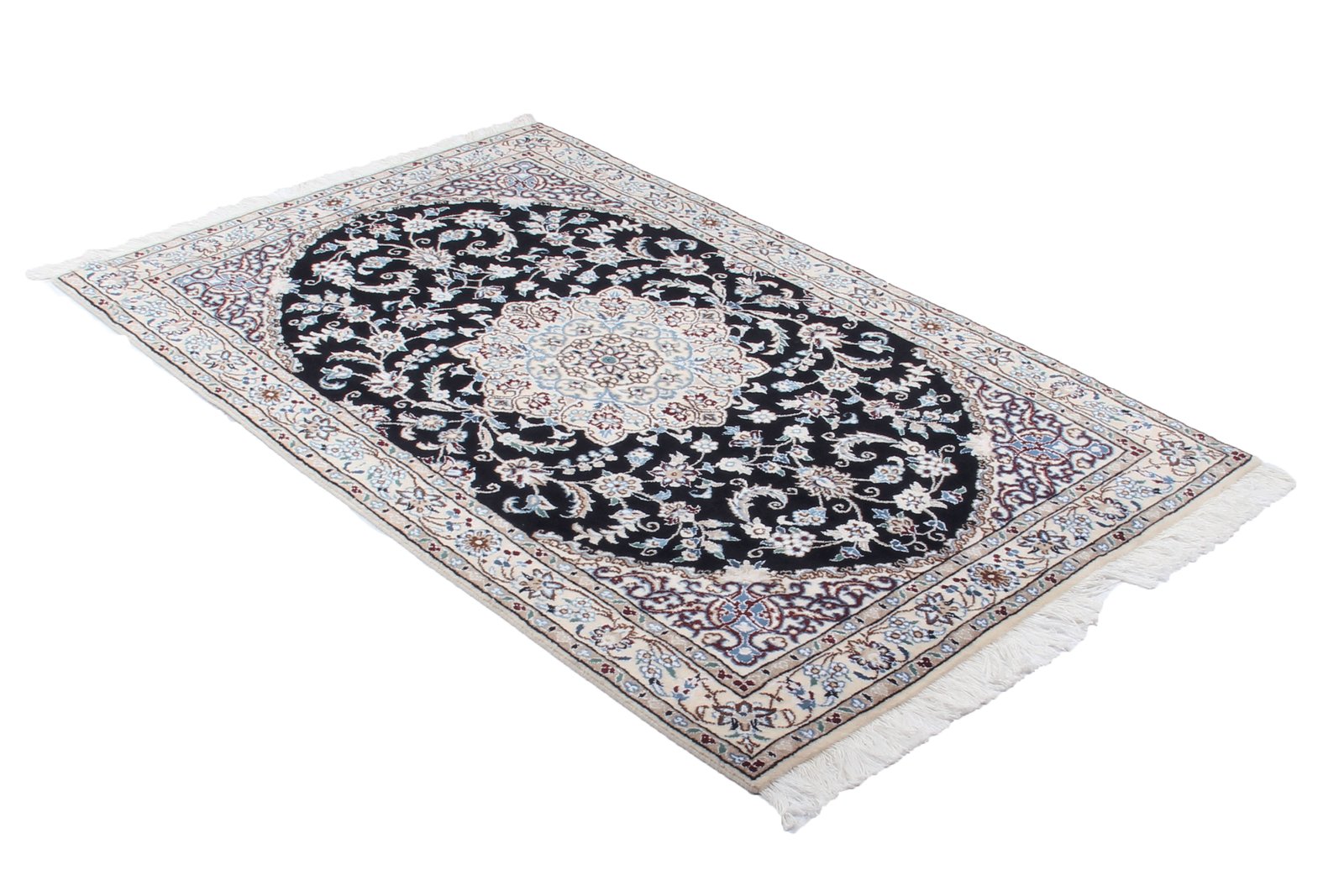 Nain 9La — Hand-knotted, 100x158 cm, Blue, 100% Virgin Wool | View 7