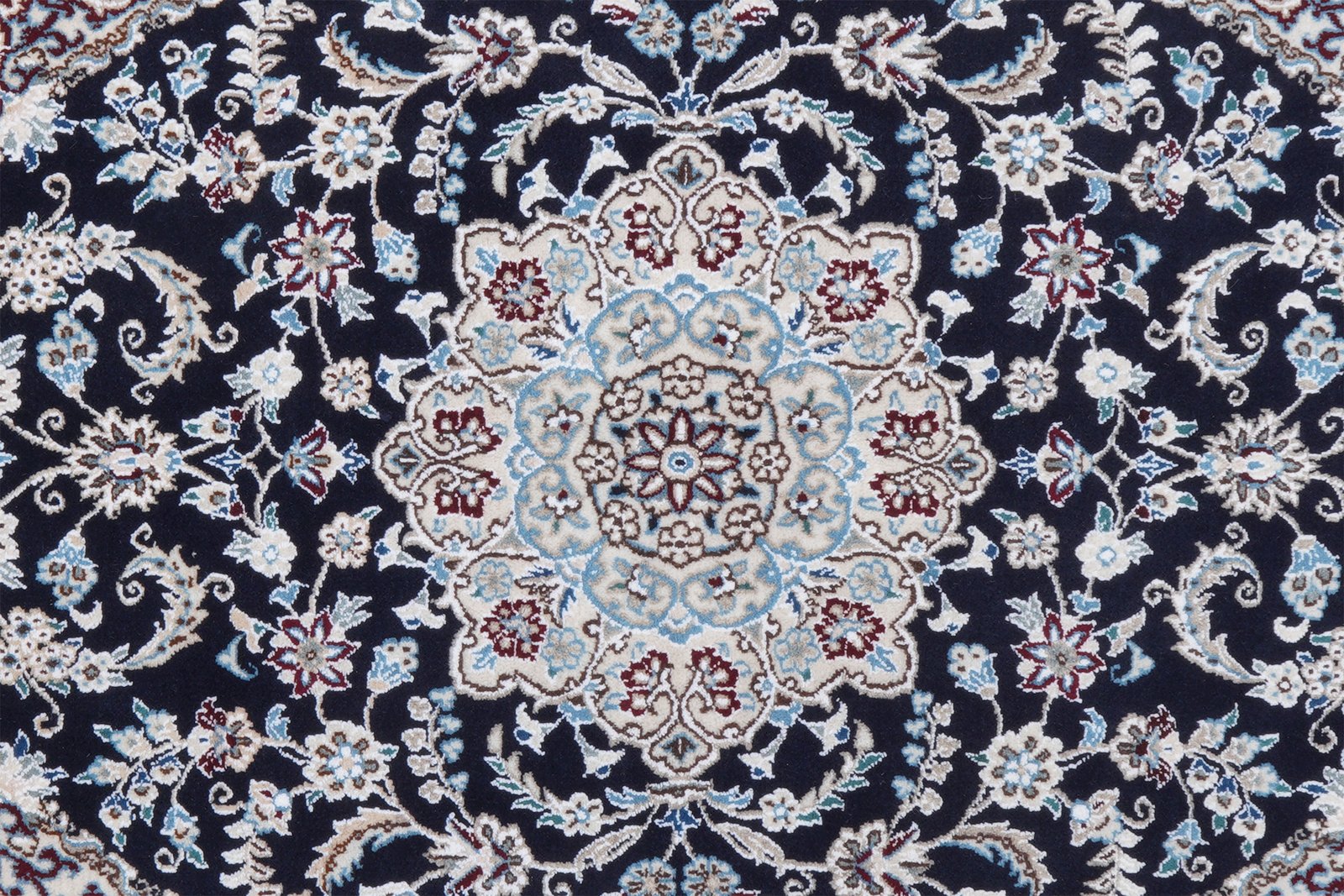 Nain 9La — Hand-knotted, 98x149 cm, Blue, 100% Virgin Wool | View 4