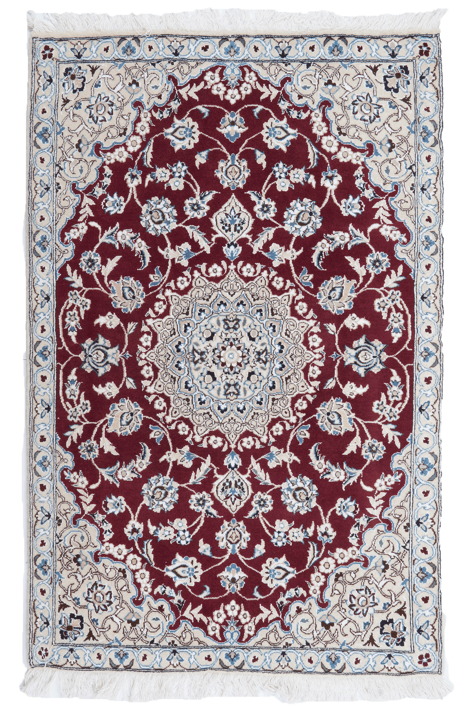 Nain 9La — Hand-knotted, 90x137 cm, Red, 100% Virgin Wool | Main view