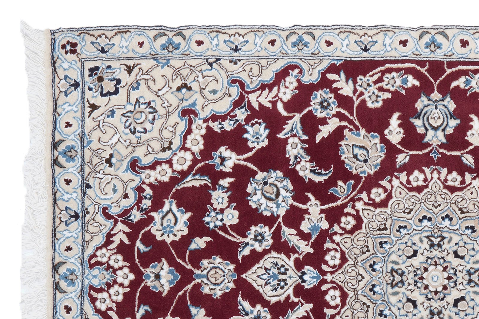 Nain 9La — Hand-knotted, 90x137 cm, Red, 100% Virgin Wool | View 3