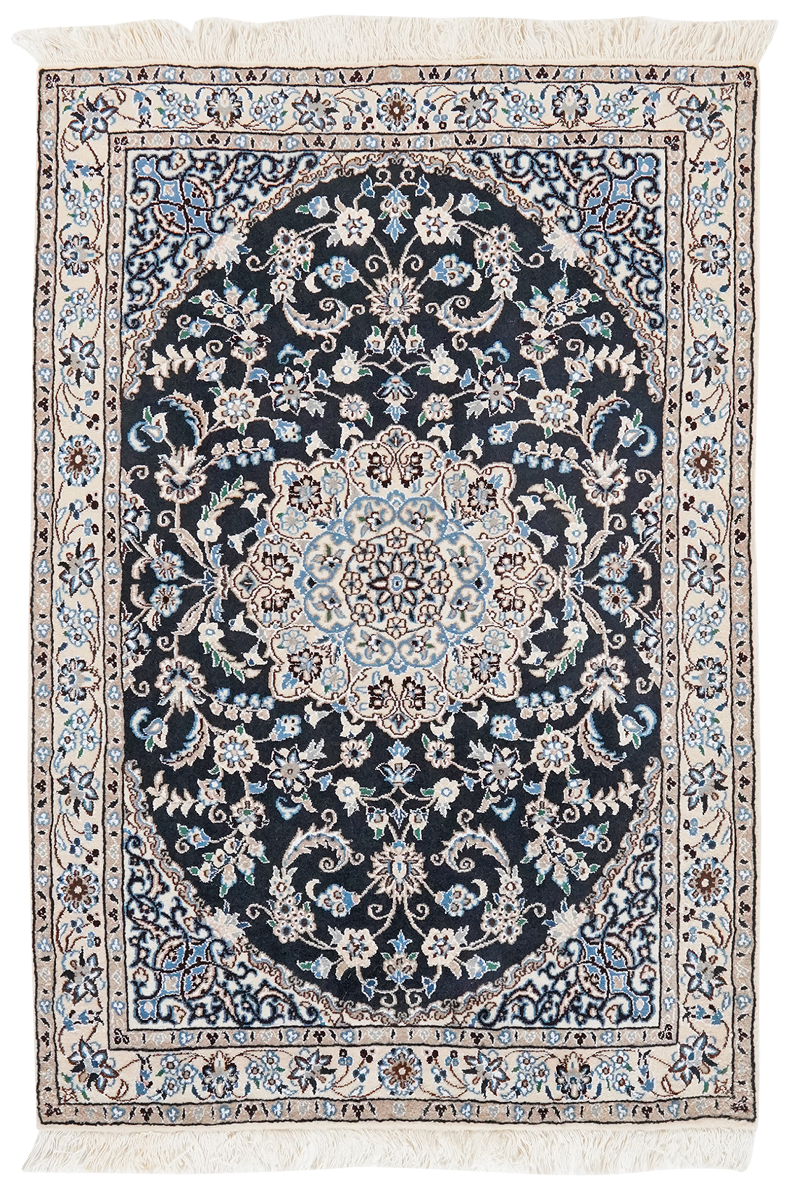 Nain 9La — Handgefertigt, 147x98 cm, Beige, 100% Virgin Wool | Main view