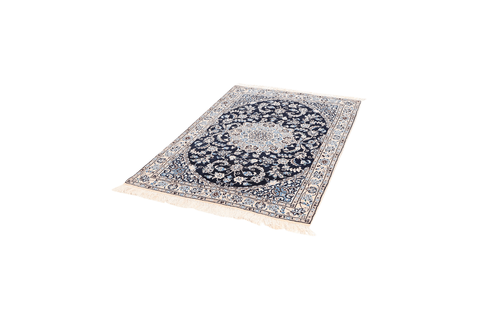 Nain 9La — Hand-knotted, 98x147 cm, Blue, 100% Virgin Wool | View 5