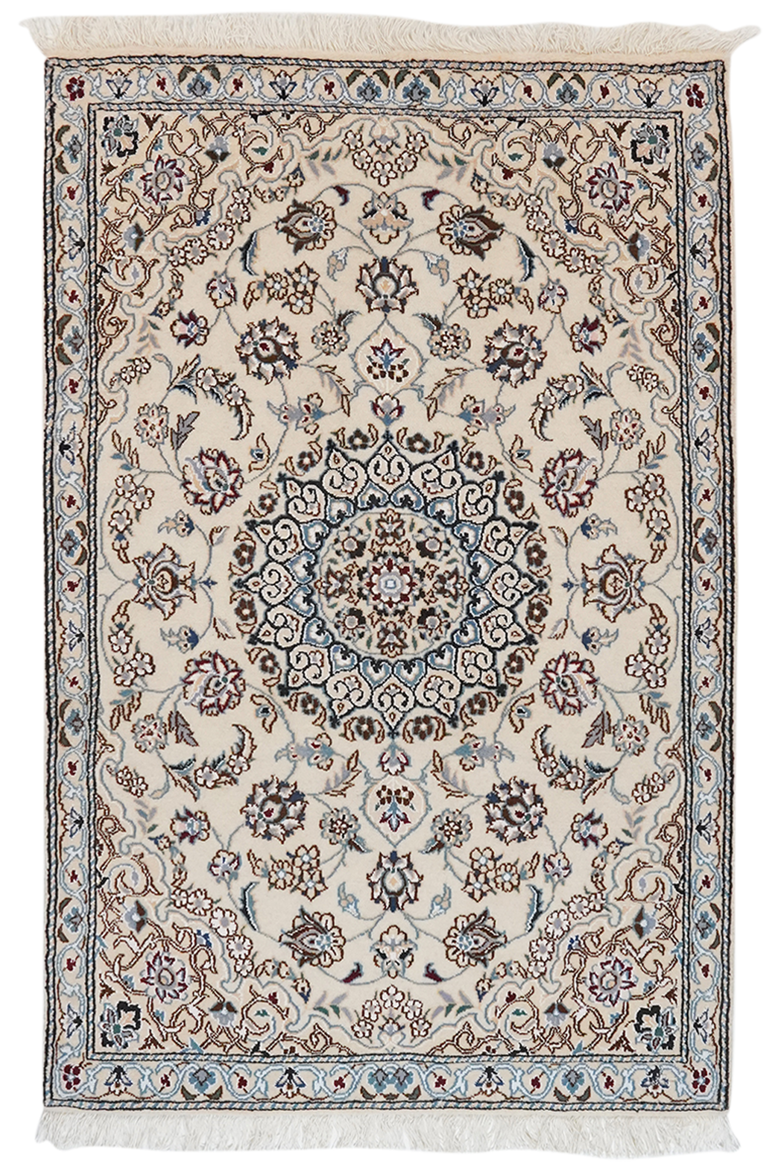 Nain 9La — Handgefertigt, 140x90 cm, Beige, 100% Virgin Wool | Main view