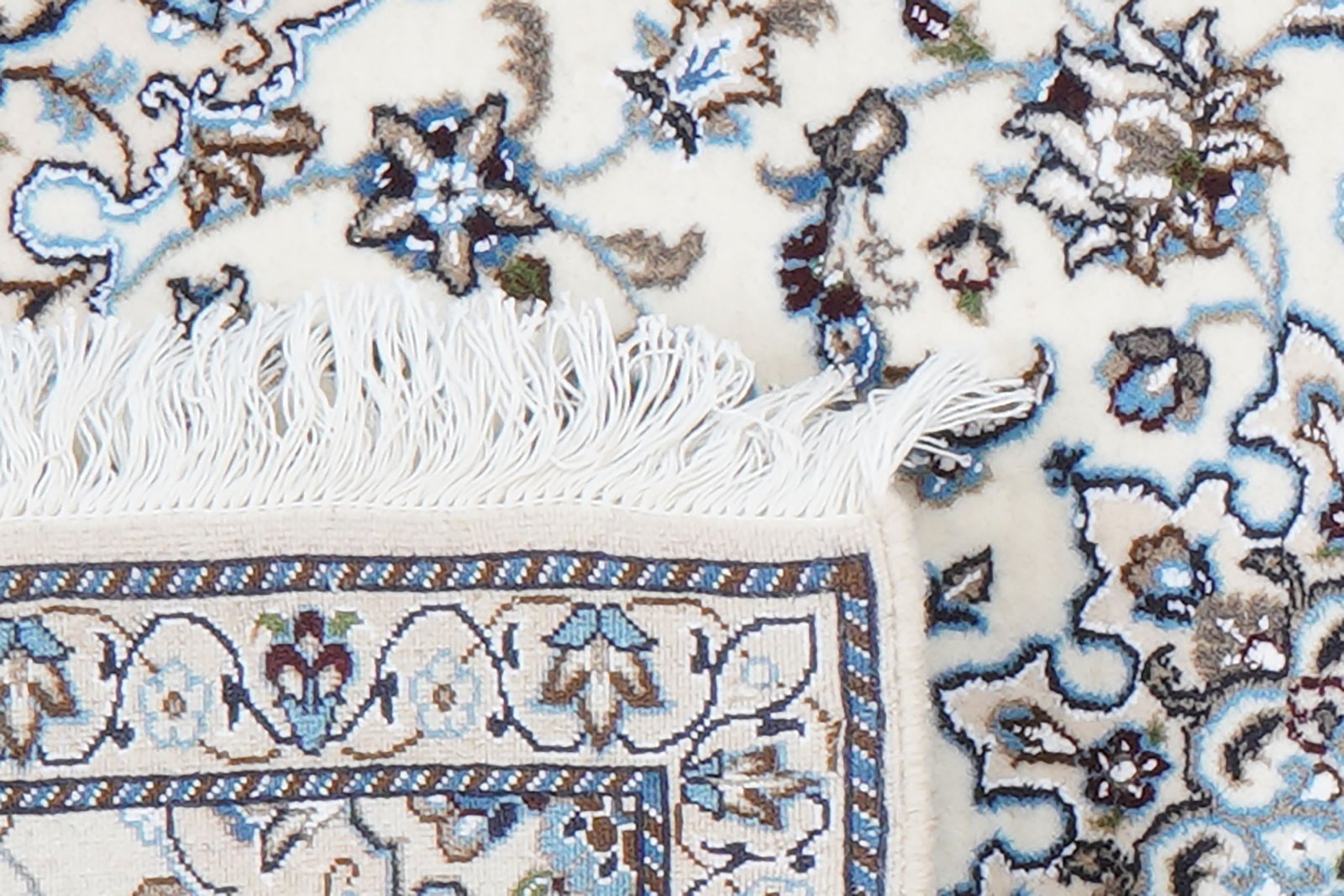 Nain 9La — Hand-knotted, 64x202 cm, Beige, 100% Virgin Wool | View 6