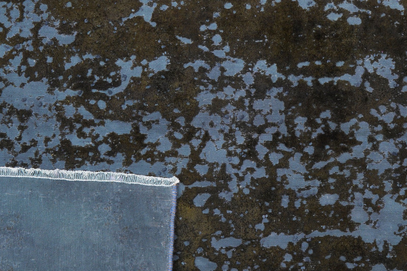 Vintage — Hand-knotted, 184x263 cm, Blue, 100% Virgin Wool | View 7