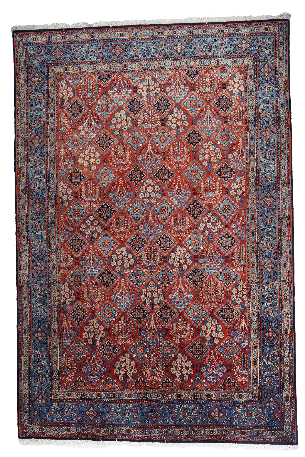 Moud — Hand-knotted, 201x303 cm, Red, 100% Virgin Wool | Main view