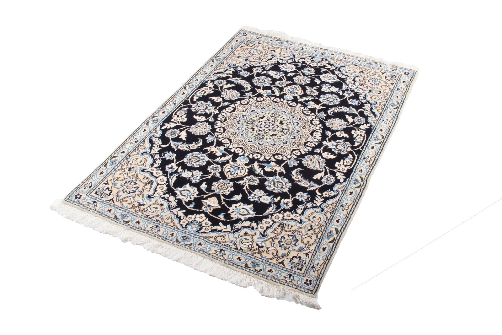 Nain 9La — Hand-knotted, 88x132 cm, Blue, 100% Virgin Wool | View 7