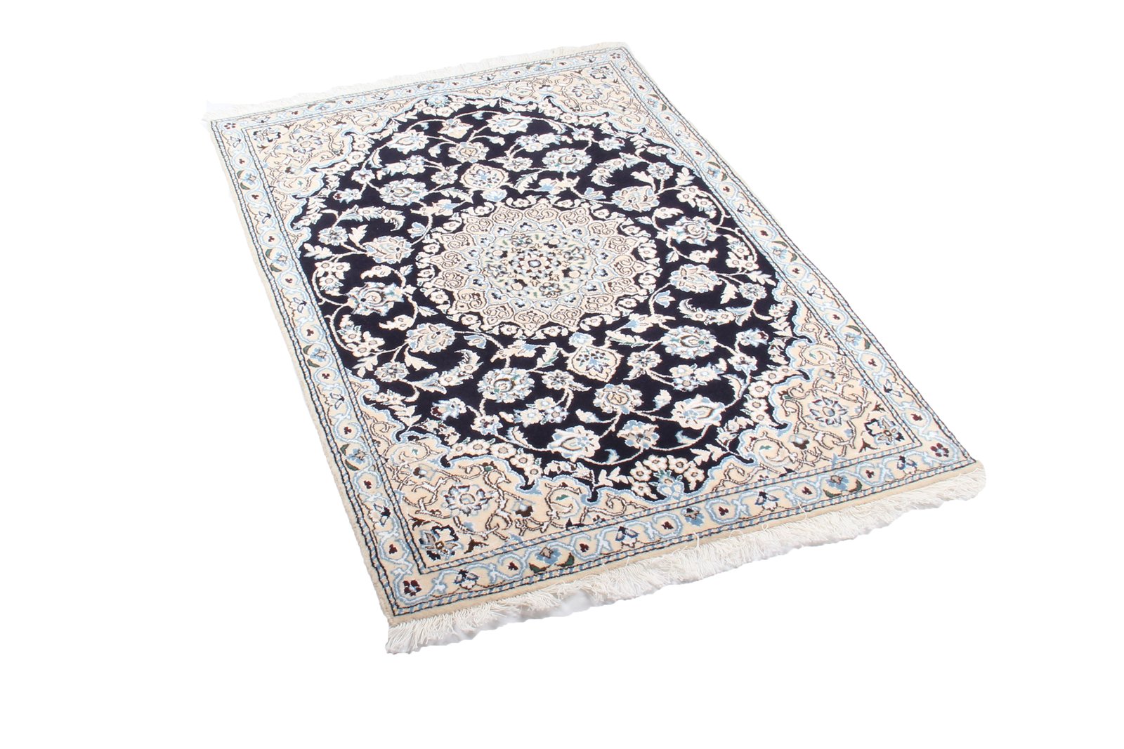 Nain 9La — Hand-knotted, 88x132 cm, Blue, 100% Virgin Wool | View 8