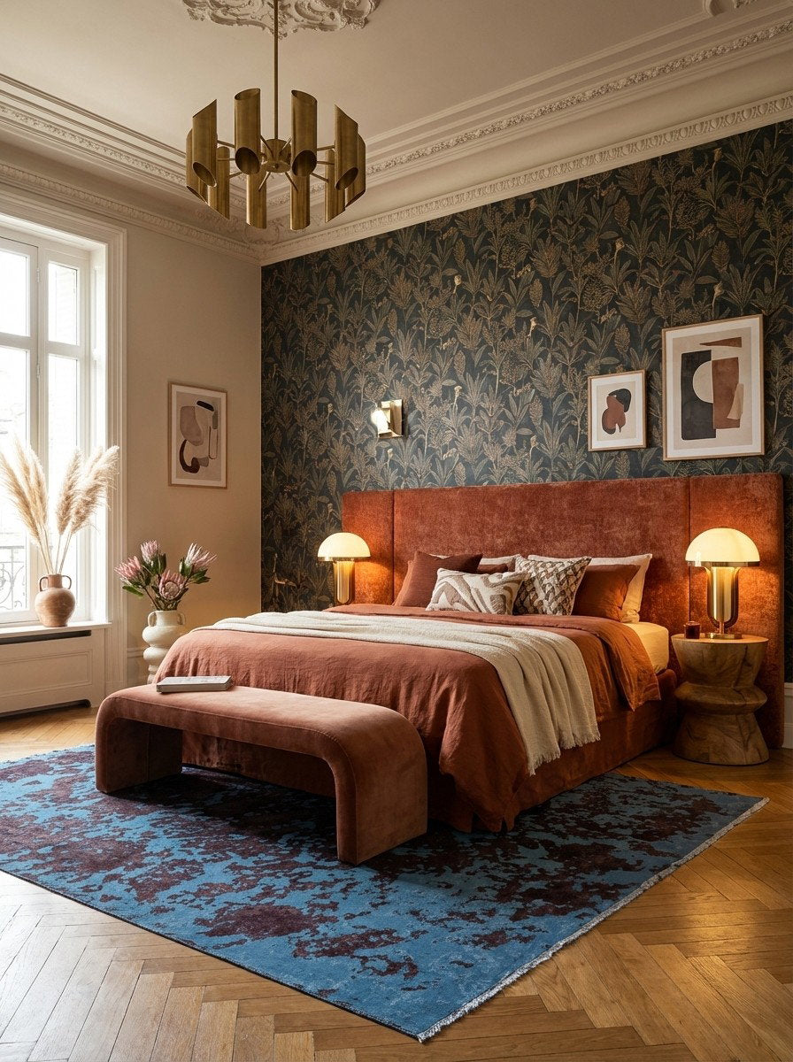 Vintage — Handgefertigt, 283x205 cm, Bunt, 100% Virgin Wool | Back view