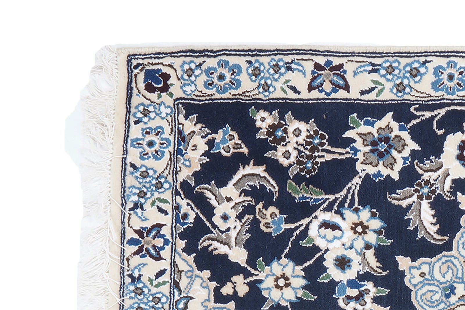 Nain 9La — Hand-knotted, 78x119 cm, Blue, 100% Virgin Wool | View 3