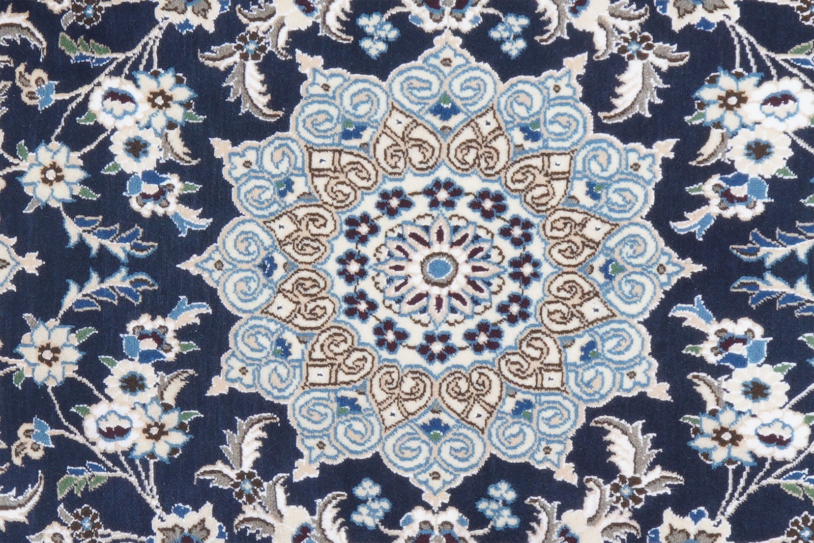 Nain 9La — Hand-knotted, 78x119 cm, Blue, 100% Virgin Wool | View 4