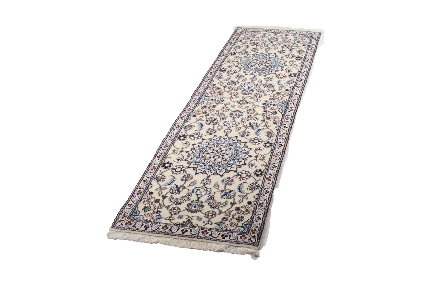 Nain 9La — Hand-knotted, 60x199 cm, Beige, 100% Virgin Wool | View 7