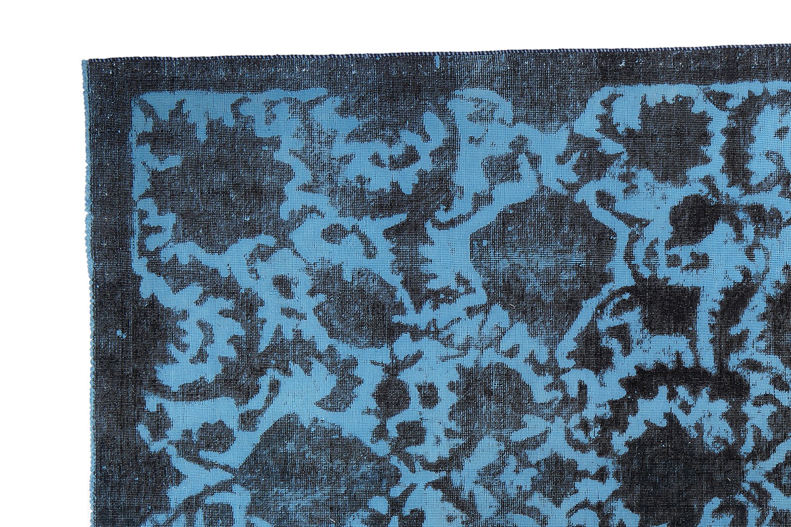 Vintage — Hand-knotted, 159x260 cm, Blue, 100% Virgin Wool | View 3