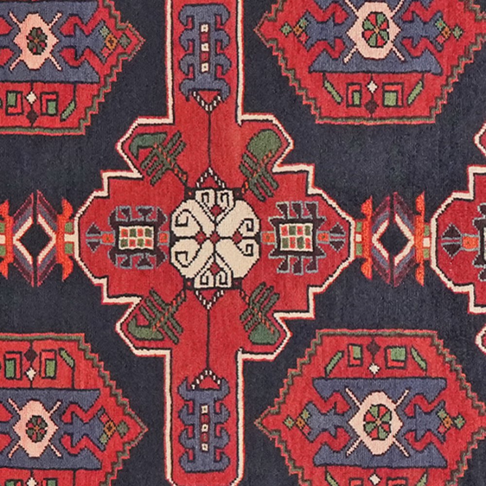 Shahsavan — Hand-knotted, 108x157 cm, Blue, 100% Virgin Wool | View 4