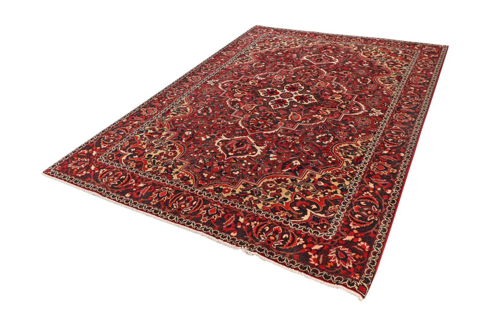 Bakhtiar — Hand-knotted, 202x297 cm, Red, 100% Virgin Wool | View 5