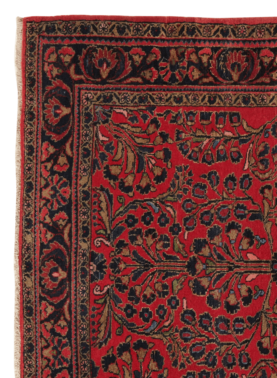 Lilian — Hand-knotted, 155x188 cm, Red, 100% Virgin Wool | View 3