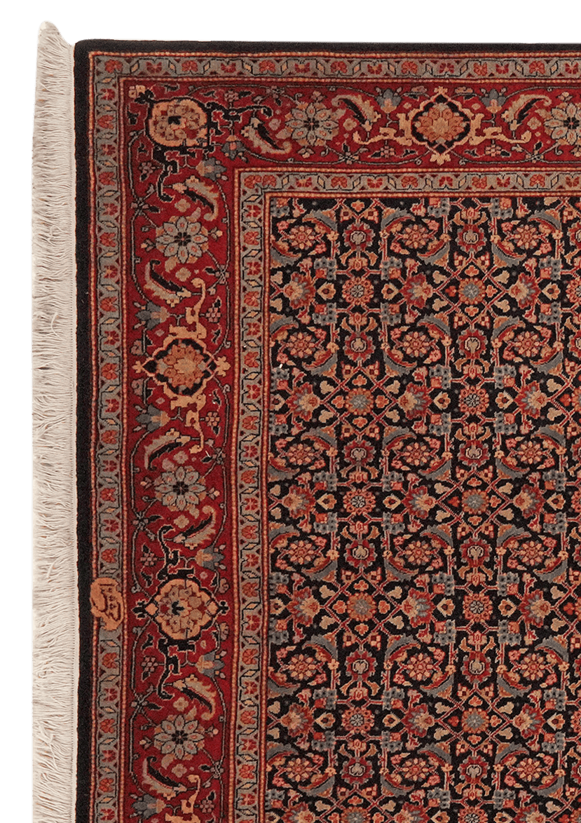 Tabriz 40 Raj — Hand-knotted, 200x210 cm, Blue, 100% Virgin Wool | View 3