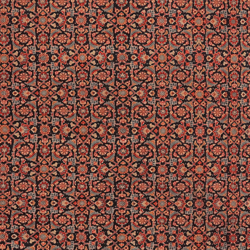 Tabriz 40 Raj — Hand-knotted, 200x210 cm, Blue, 100% Virgin Wool | View 4