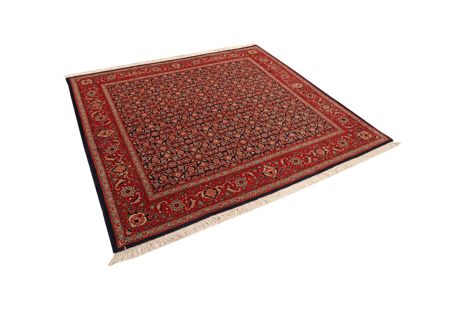 Tabriz 40 Raj — Hand-knotted, 197x200 cm, Blue, 100% Virgin Wool | View 5