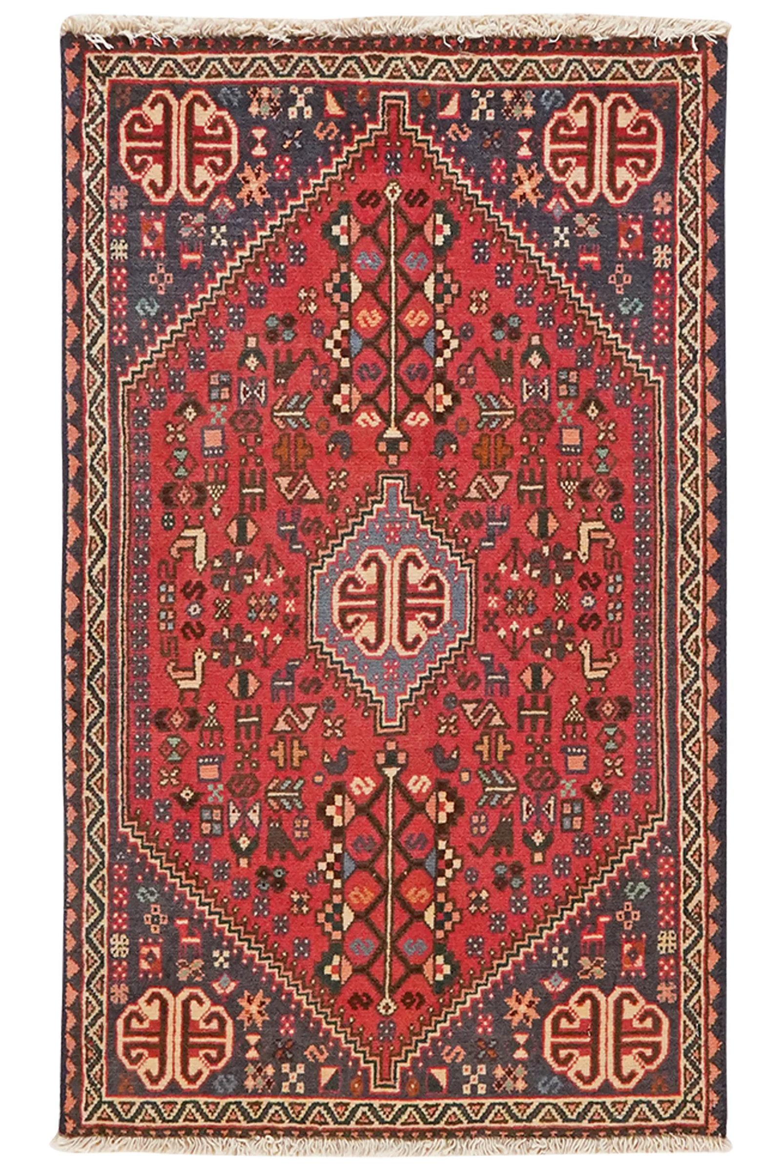 Abadeh — Handgefertigt, 99x59 cm, Beige, 100% Virgin Wool | Main view