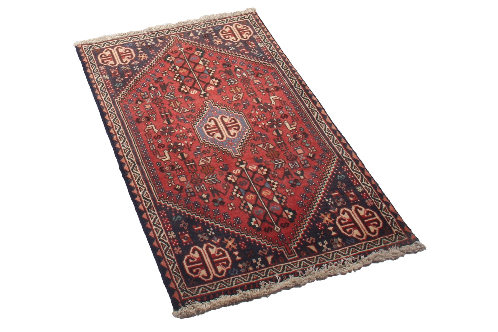 Abadeh — Hand-knotted, 59x99 cm, Red, 100% Virgin Wool | View 4
