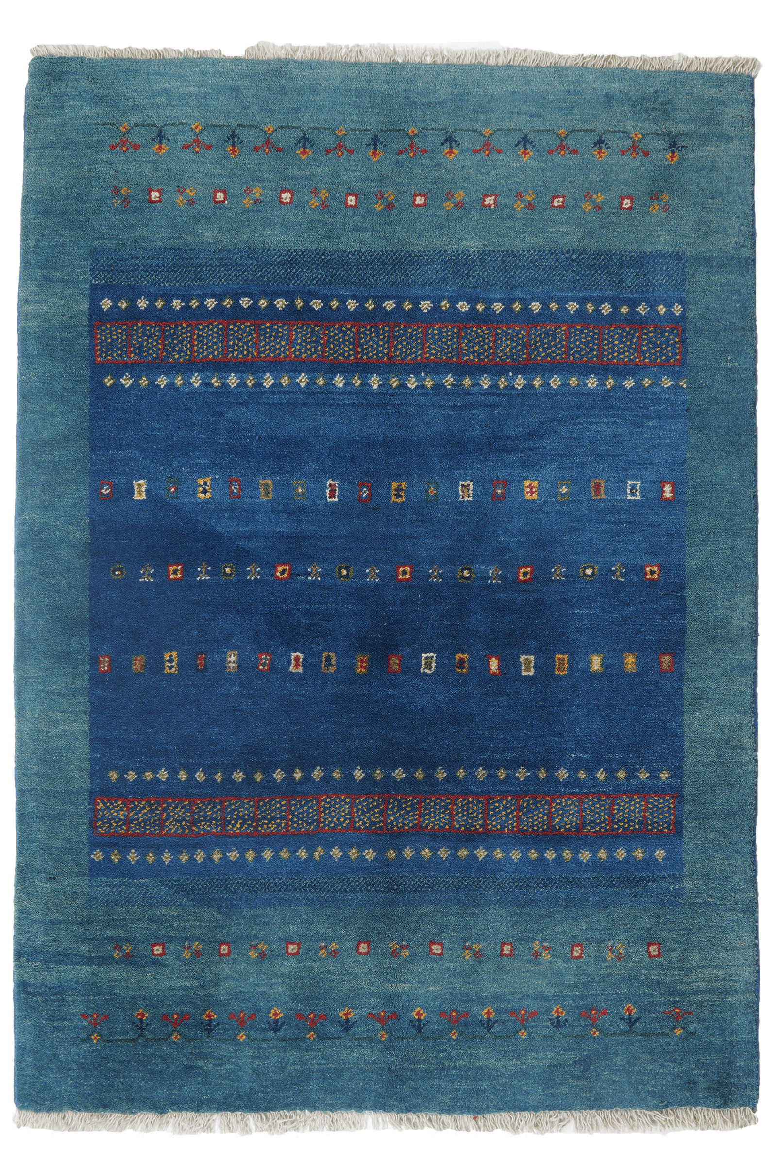 Gabbeh Sonnat — Hand-knotted, 107x151 cm, Multicolor, 100% Virgin Wool | Main view