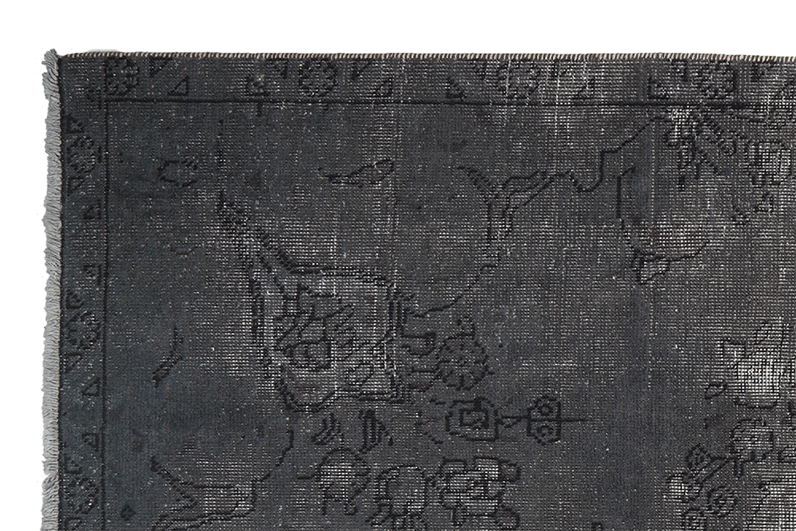 Vintage — Hand-knotted, 153x248 cm, Grey, 100% Virgin Wool | View 3