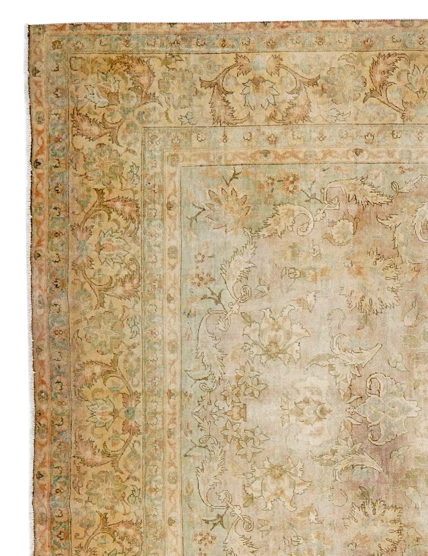 Vintage — Handgefertigt, 366x252 cm, Beige, 100% Virgin Wool | View 4