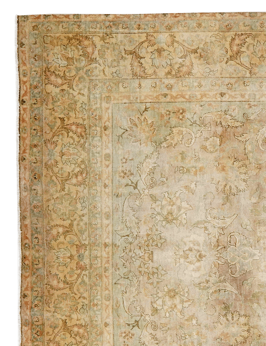 Vintage — Hand-knotted, 252x366 cm, Beige, 100% Virgin Wool | View 3