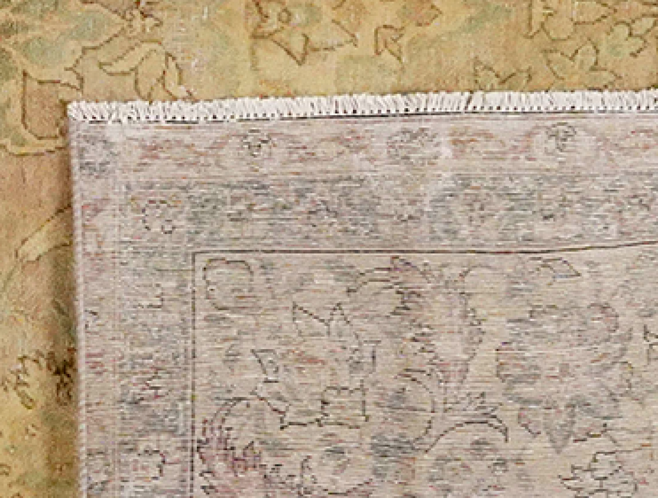 Vintage — Handgefertigt, 366x252 cm, Beige, 100% Virgin Wool | View 7