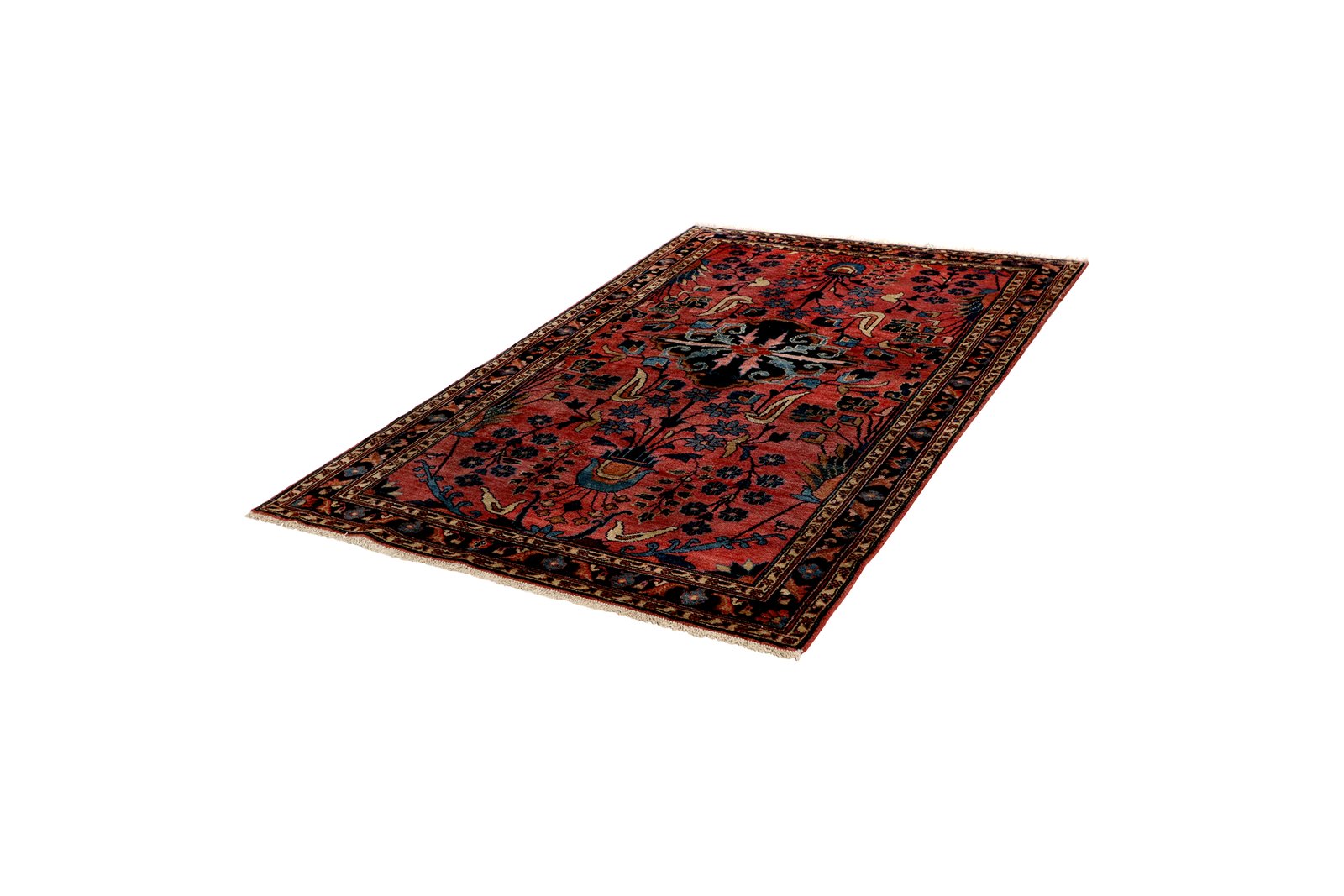 Mehreban — Hand-knotted, 124x195 cm, Red, 100% Virgin Wool | View 5