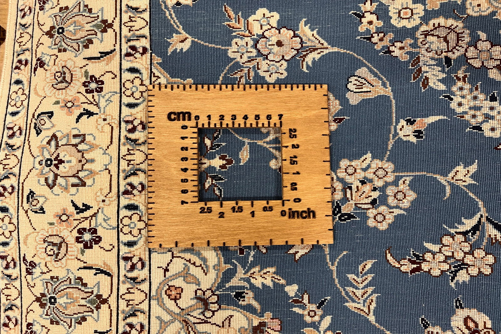 Nain 6La — Handgefertigt, 153x103 cm, Beige, 100% Virgin Wool | View 8