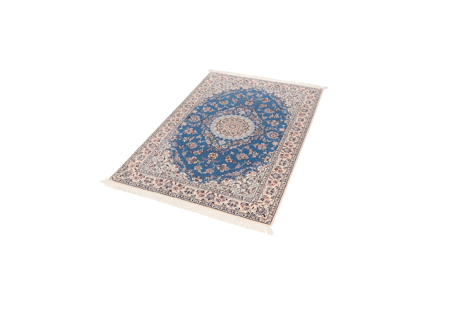 Nain 6La — Hand-knotted, 103x153 cm, Blue, 100% Virgin Wool | View 5