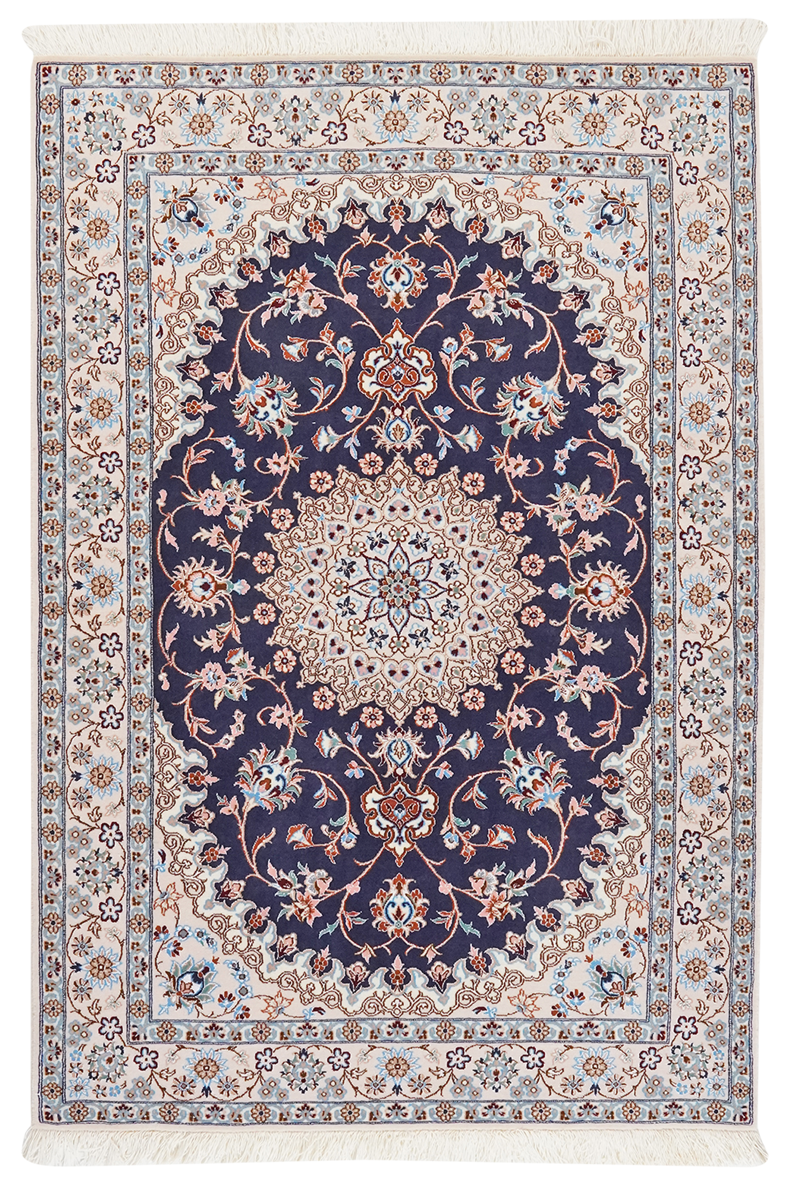 Nain 6La — Handgefertigt, 150x103 cm, Beige, 100% Virgin Wool | Main view