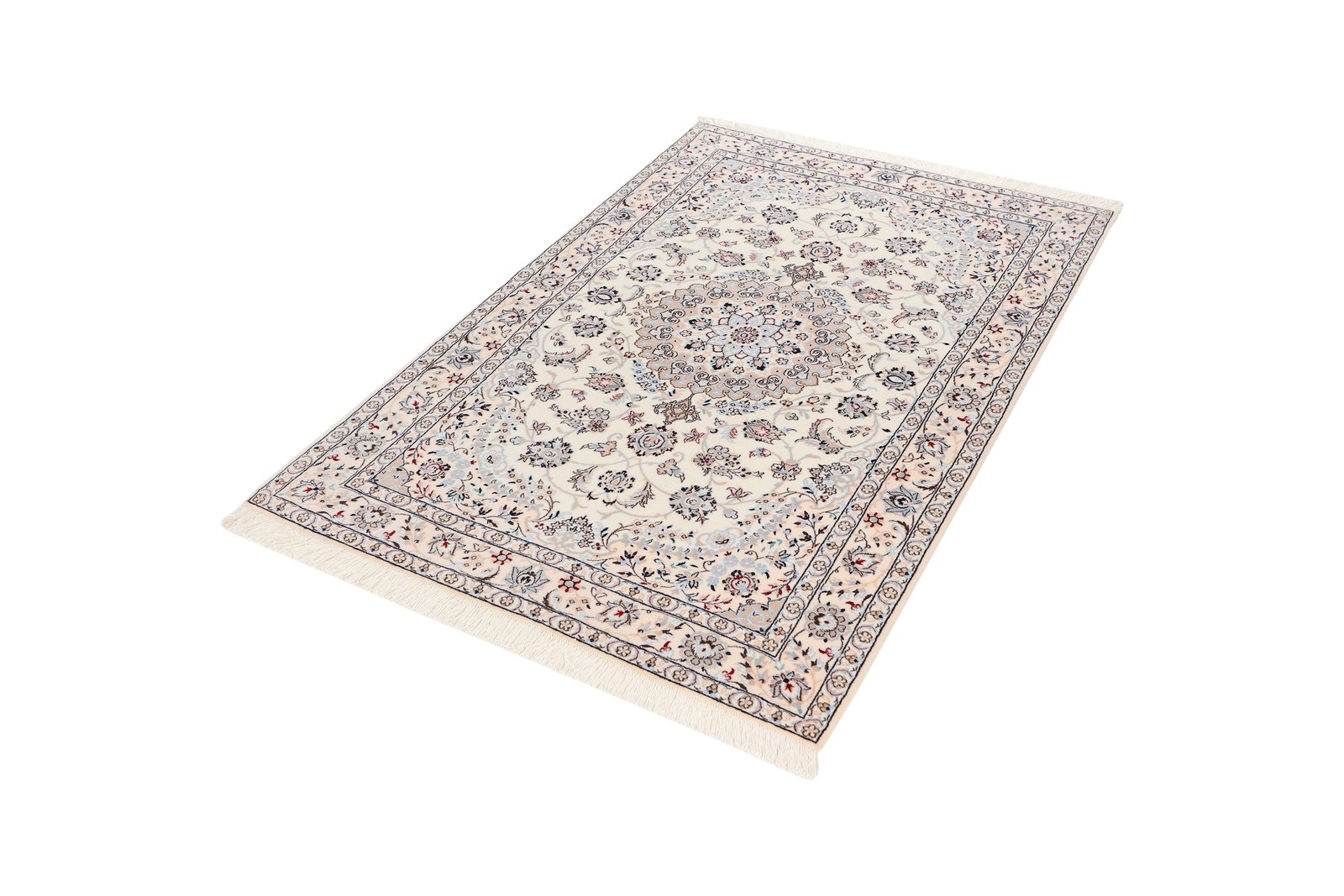 Nain 6La — Hand-knotted, 105x158 cm, Beige, 100% Virgin Wool | View 5