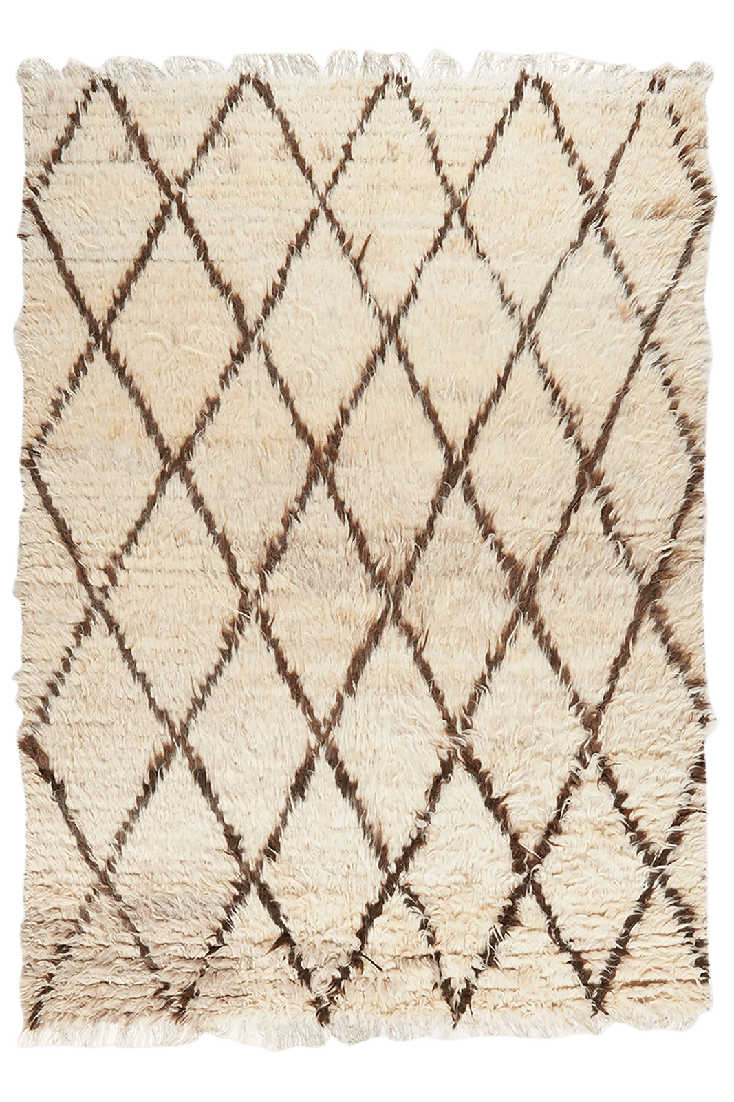 Gabbeh — Hand-knotted, 144x200 cm, Beige, 100% Virgin Wool | Main view