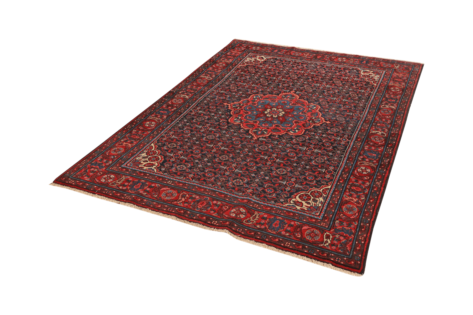 Koutabad — Hand-knotted, 140x202 cm, Blue, 100% Virgin Wool | View 5