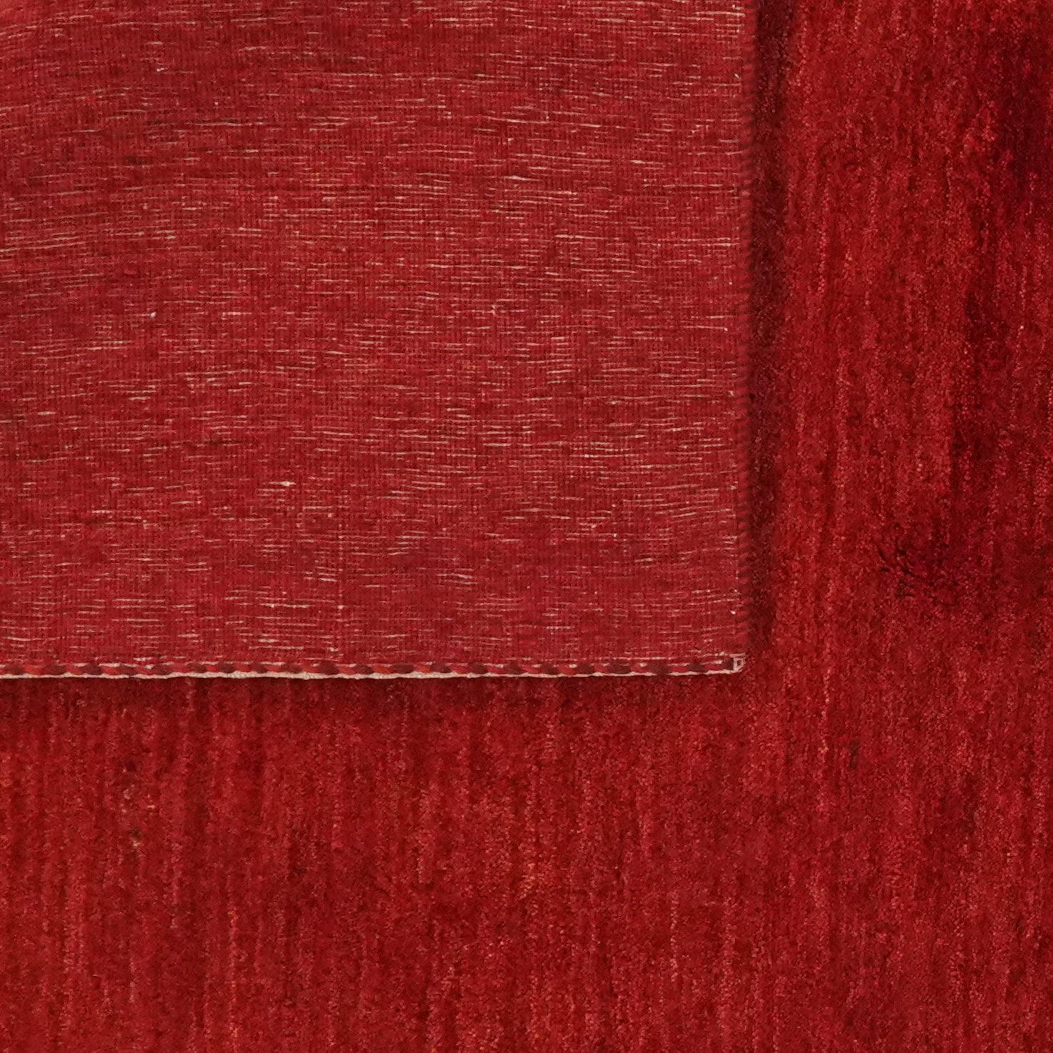 Rizbaf — Hand-knotted, 162x234 cm, Red, 100% Virgin Wool | View 6