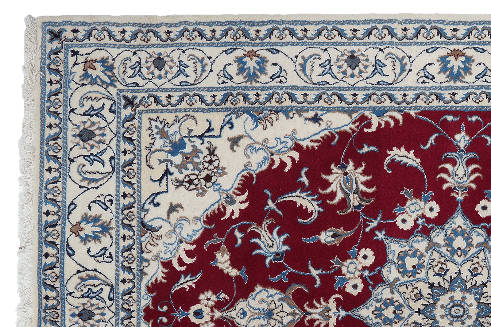 Nain 12La — Hand-knotted, 166x237 cm, Red, 100% Virgin Wool | View 3