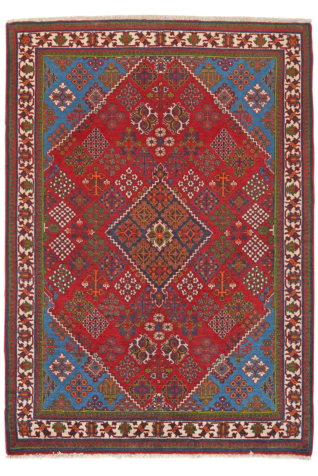 Meymeh — Hand-knotted, 121x172 cm, Red, 100% Virgin Wool | Main view