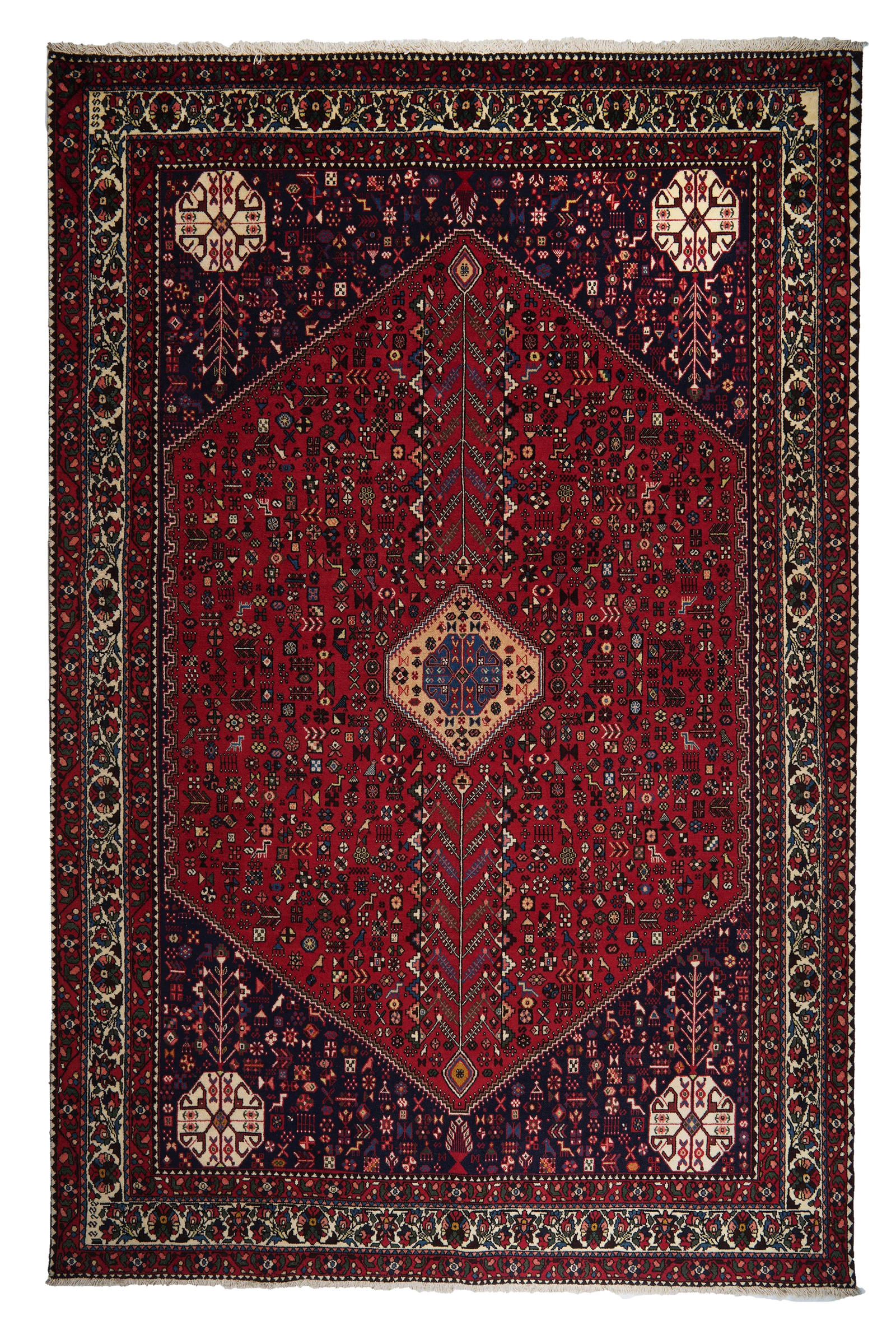 Abadeh — Handgefertigt, 310x203 cm, Beige, 100% Virgin Wool | Main view