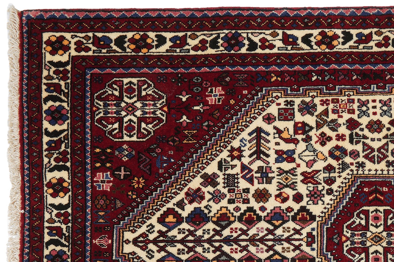 Abadeh — Hand-knotted, 100x151 cm, Beige, 100% Virgin Wool | View 3