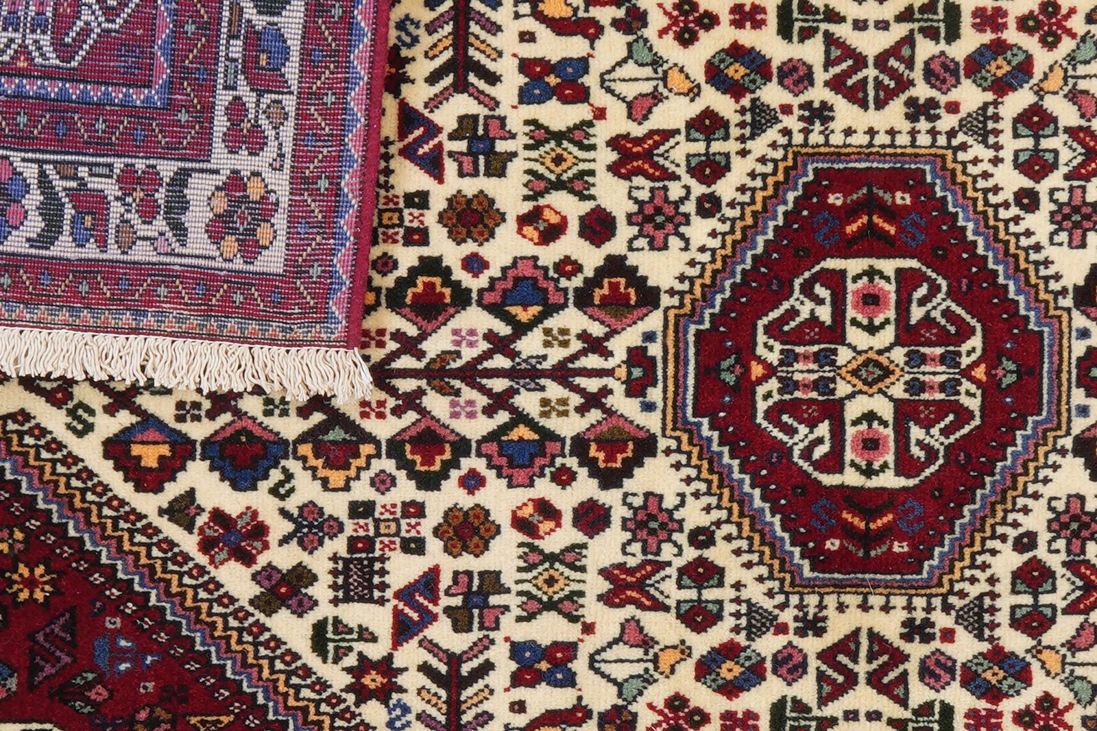 Abadeh — Hand-knotted, 100x151 cm, Beige, 100% Virgin Wool | View 6