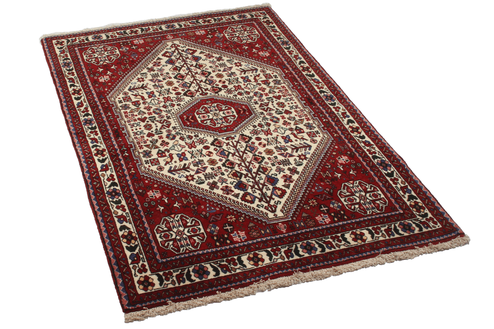Abadeh — Hand-knotted, 100x151 cm, Beige, 100% Virgin Wool | View 7