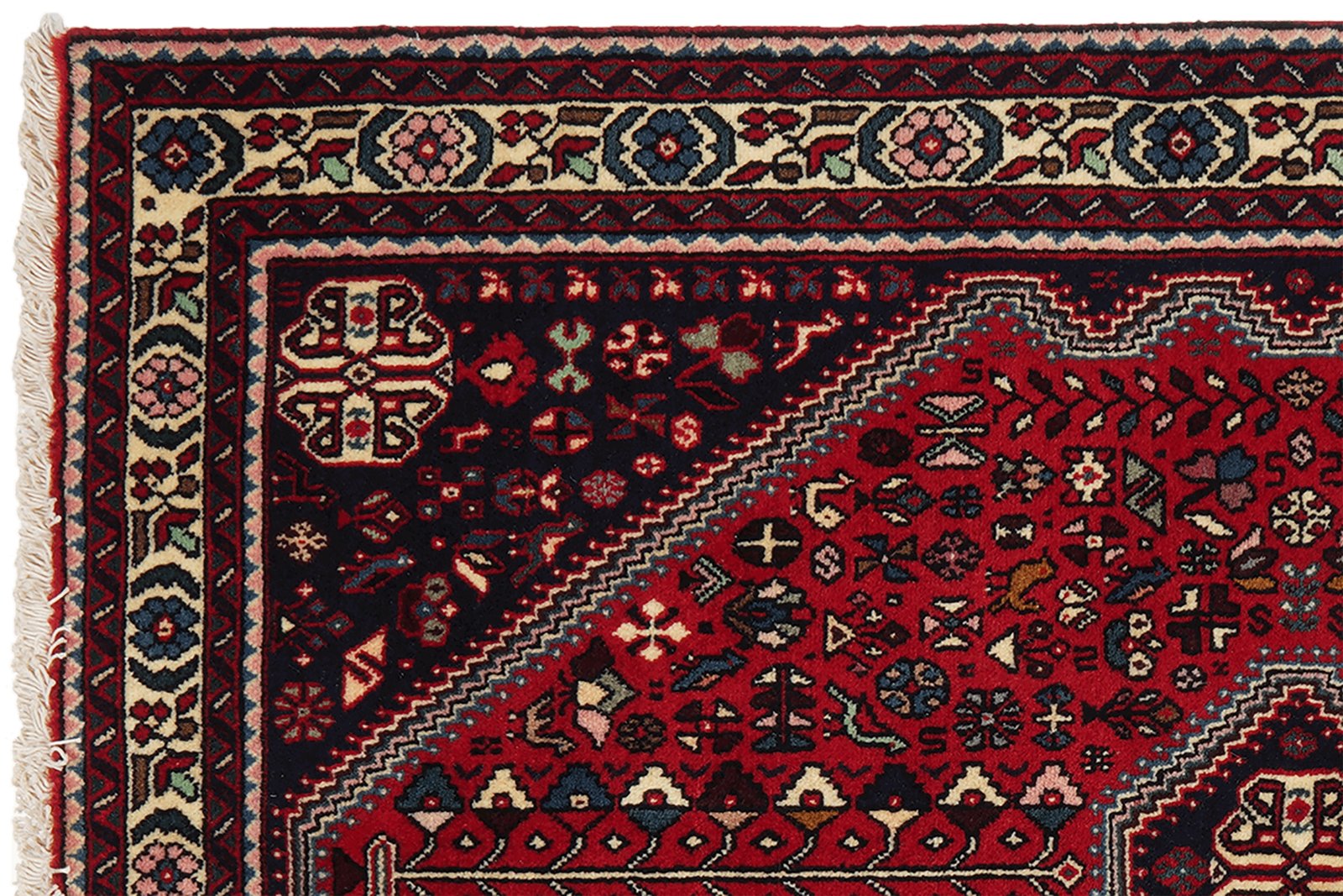 Abadeh — Hand-knotted, 100x149 cm, Red, 100% Virgin Wool | View 3