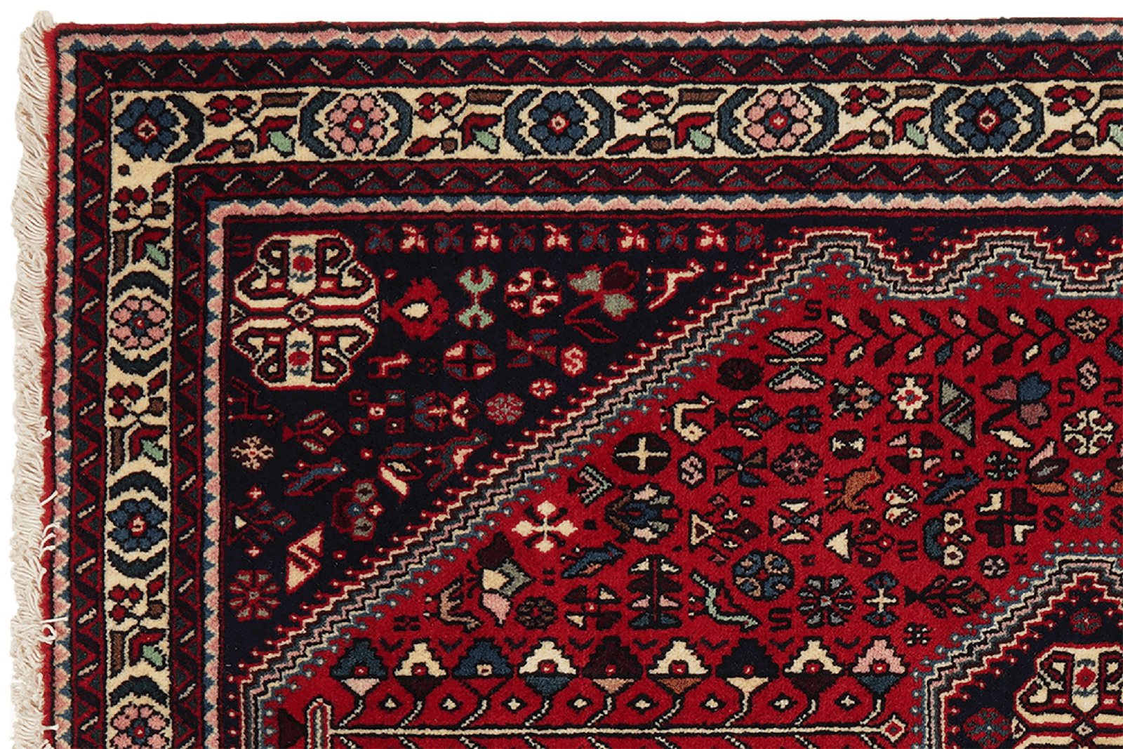 Abadeh — Hand-knotted, 100x149 cm, Red, 100% Virgin Wool | View 3