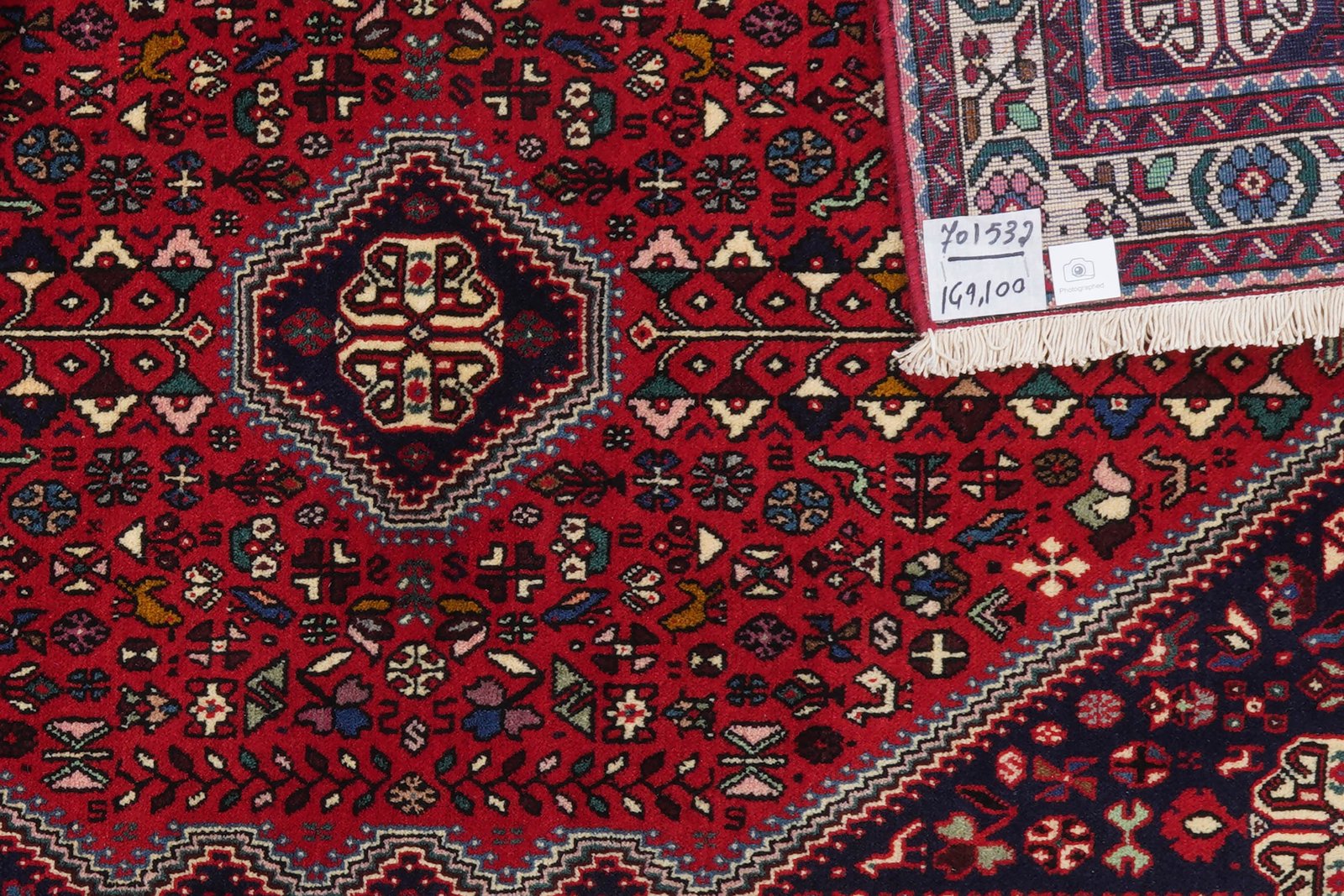 Abadeh — Hand-knotted, 100x149 cm, Red, 100% Virgin Wool | View 5